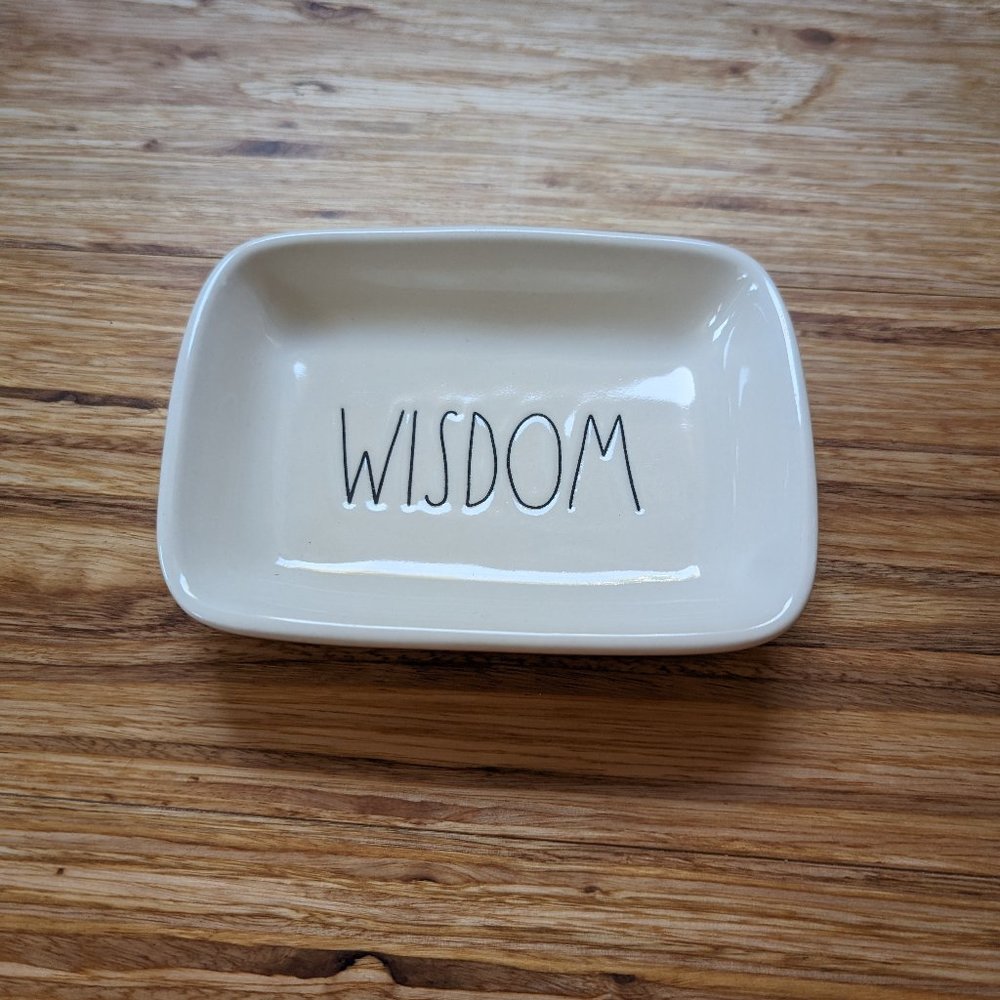 Rae Dunn "Wisdom" tray plate